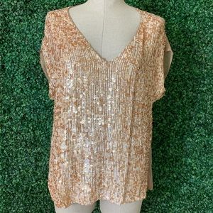 Chan Luu Sequin Blouse